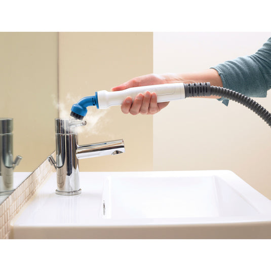 Black+decker fsmh1321 1600w steam-mop met 6 accessoires stoomreiniger (wit blauwgrijs)