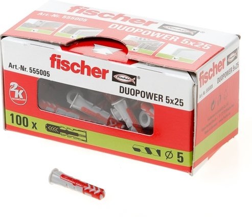 Load image into Gallery viewer, Fischer duopower 5x25 - 100 stuks - 535452

