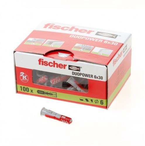 Load image into Gallery viewer, Fischer duopower plug 6x30 - 100 stuks - 535453
