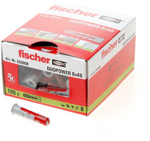 Load image into Gallery viewer, Fischer duopower | universele pluggen | 8x40 mm - 100 stuks - 535455
