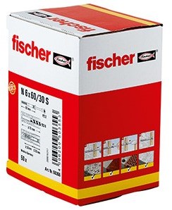 Load image into Gallery viewer, Fischer n 6x80 50 s nagelplug (50) 50 st - 50353
