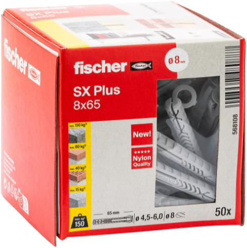 Load image into Gallery viewer, Fischer plug sx plus 8 x 65 - 568108
