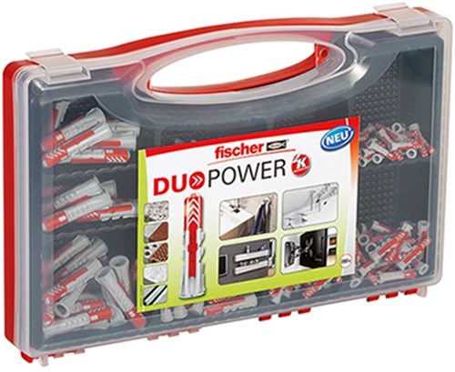 Load image into Gallery viewer, Fischer red box duopower pluggenassortiment in koffer 1 st - 535973
