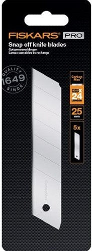 Fiskars carbonmax reserve afbreekmes | 25 mm | 5 stuks | 1027233 1027233