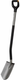 Fiskars ergonomic tuinspade spits | grijs - 1066708