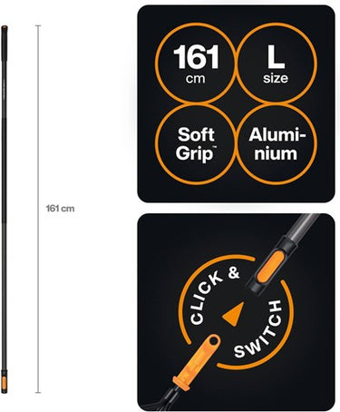 Fiskars oneclick steel | maat l | 161 cm - 1080547
