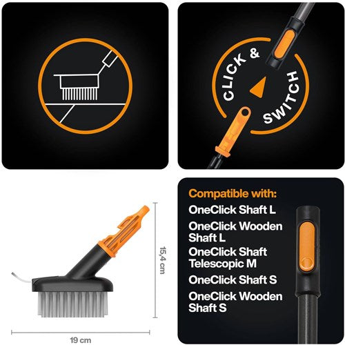 Cargue la imagen en el visor de la galería, Fiskars oneclick stoepborstel - 1080697
