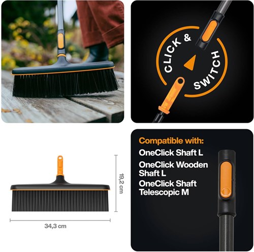 Fiskars oneclick straatbezem - 1080700