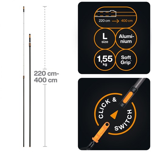 Laden Sie das Bild in Galerie -Viewer, Fiskars oneclick telescoop steel | maat l - 1080672
