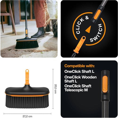 Fiskars oneclick tuinbezem - 1080701