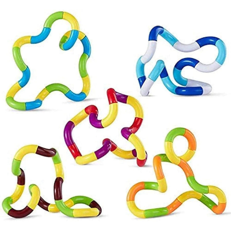 Load image into Gallery viewer, Wriggle snake tangle toy set a 6 stuks
