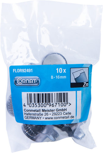Load image into Gallery viewer, Cornat spanring 8-16mm (10st) rvs - flor92491
