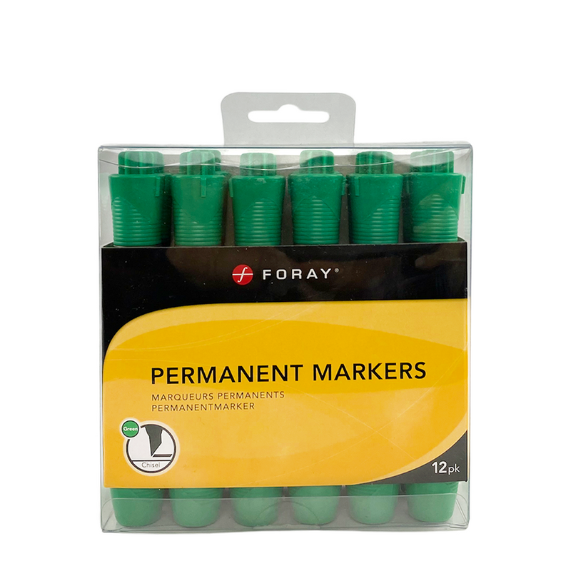 Laden Sie das Bild in Galerie -Viewer, Foray permanent markers green 12 stuks
