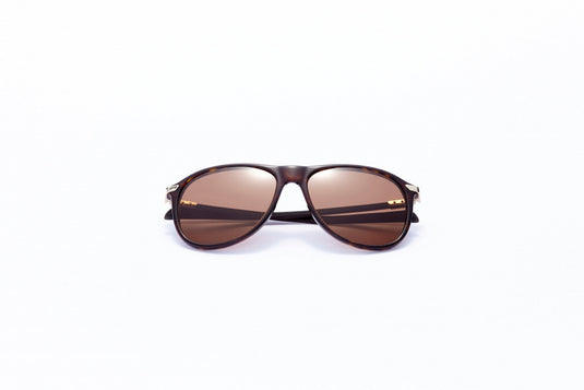 Formula Zonnebril unisex rond cat.4 donkerbruin bruin