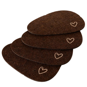 Boltze home onderzetterset orlano 4-delig 15x11cm polyester