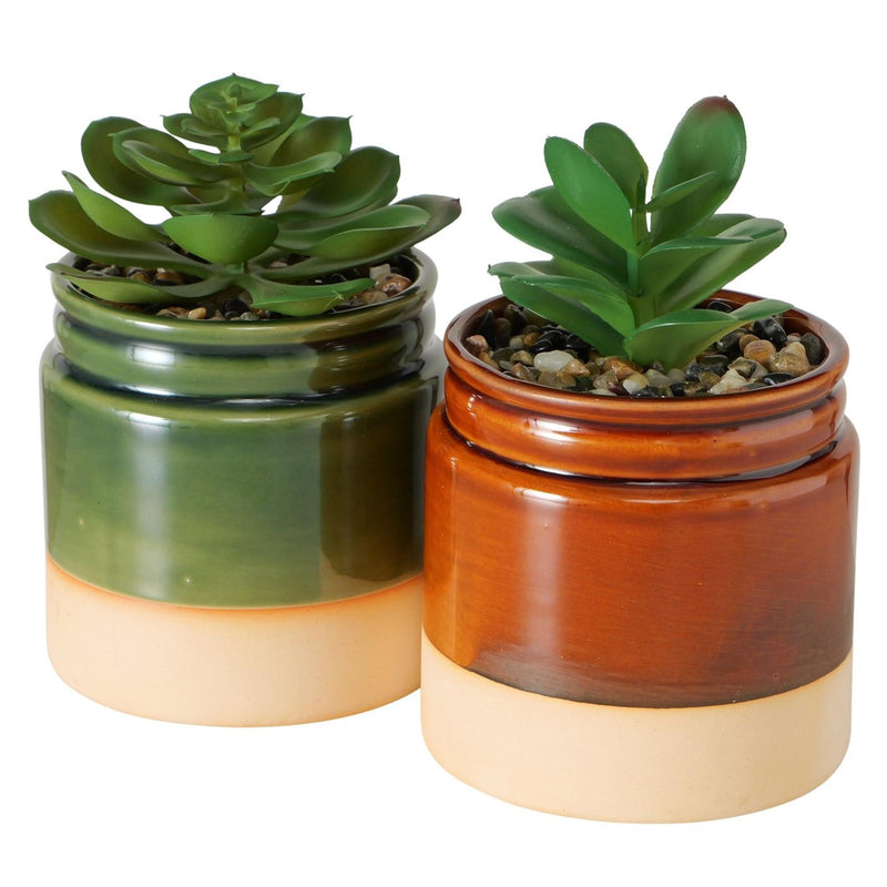 Load image into Gallery viewer, Boltze home kunstplant succulent in pot ø9,5xh14cm
