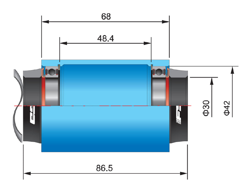 Load image into Gallery viewer, Fsa bottom bracket adapter bb386evo to bb pf30
