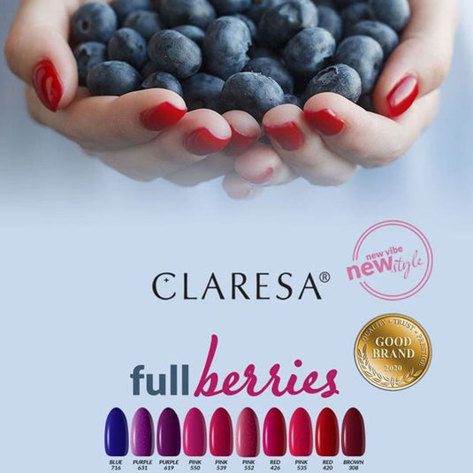 Claresa uv led gellak 5ml purple 631 full berries