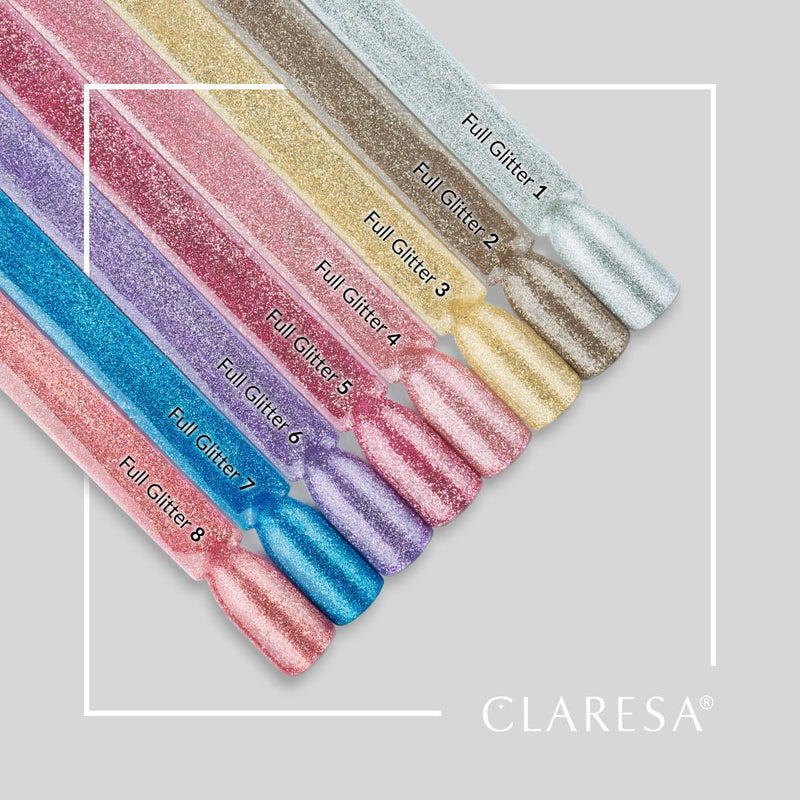 Afbeelding laden in galerijviewer, Claresa uv led gellak 5ml full glitter 7 blue

