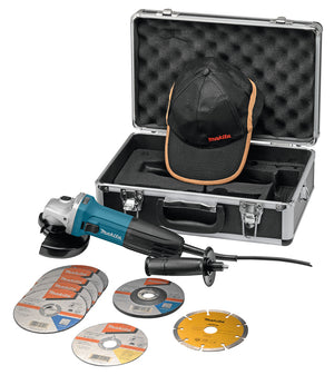 Makita ga5030rsp2 | haakse slijper | 230 v | 125 mm | in koffer, acc. set - ga5030rsp2