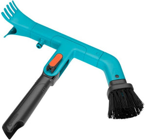 Gardena combisystem gootreiniger gehoekte bezem (turquoise zwart, 3651-20)