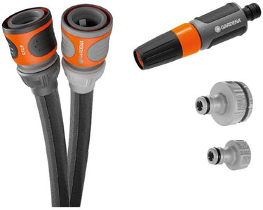 Gardena textielslang liano life 15 m set (donkergrijs oranje)