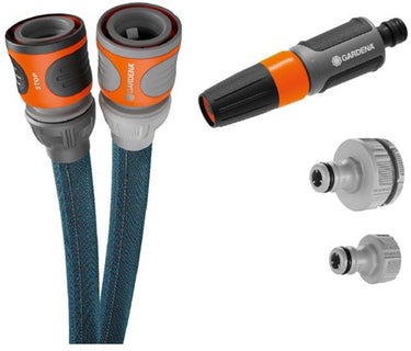 Gardena textielslang liano xtreme 25 m set (donkergrijs oranje)