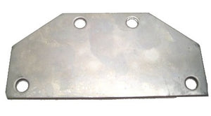 Adapter plaatje achterlicht 95 x 45 mm RVS grijs