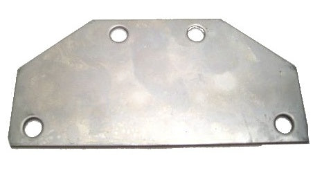 Adapter plaatje achterlicht 95 x 45 mm RVS grijs