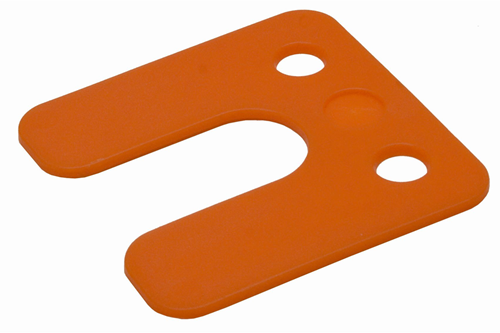 Chargez l'image dans la visionneuse de la galerie, Gb drukplaat met sleuf 2mm oranje etiket; 48 per zak | 240 stuks - 17434742
