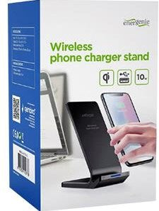 Afbeelding laden in galerijviewer, Enzo gembird draadloze qi lader standaard 10w zwart voor smartphone - 9540254
