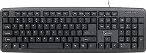 Enzo gembird standaard toetsenbord usb zwart - 9510100