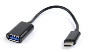 Enzo gembird usb 2.0 adaptorkabel 0.2m - usb-c male naar contra usb