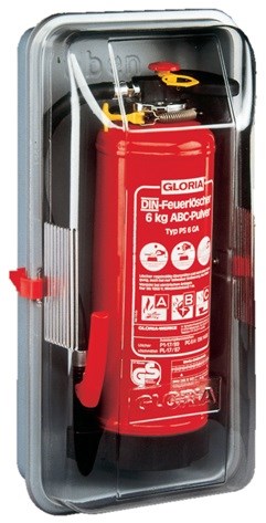 Gloria veiligheidskap | voor 6 kg brandblussers | met twee spansluitingen en greepgroeven | 1 stuk - 2511.0000 2511.0000