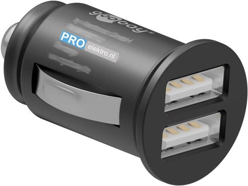 Enzo goobay usb autolader dubbel 12v-24v 2,4a - 9540127