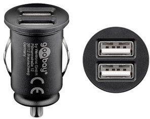 Enzo goobay usb autolader dubbel 12v-24v 2,4a - 9540127