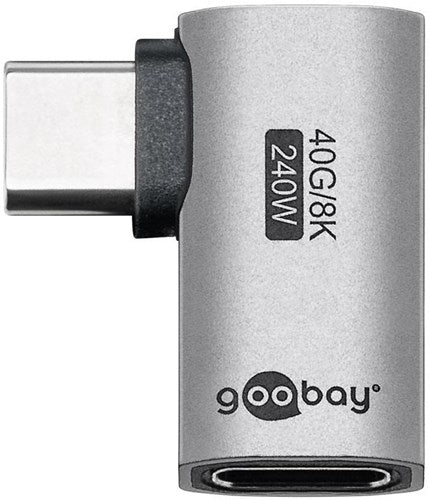 Load image into Gallery viewer, Enzo goobay usb-c adapter | male female | horizontaal | 90 graden adapter - 9550432
