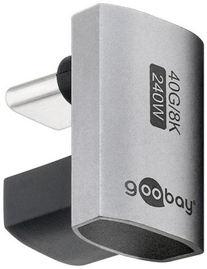 Enzo goobay usb-c adapter | male female | u vorm | 180 graden adapter - 9550436
