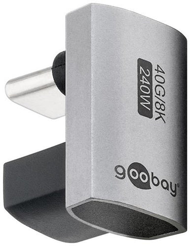 Enzo goobay usb-c adapter | male female | u vorm | 180 graden adapter - 9550436