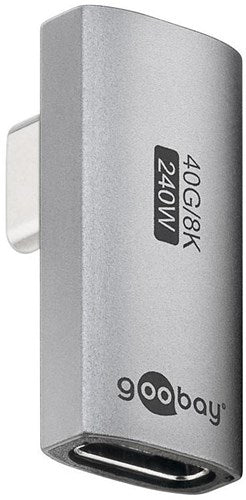 Enzo goobay usb-c adapter | male female | verticaal | gedraaid | 90 graden adapter - 9550435