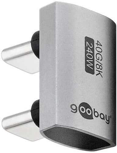 Laden Sie das Bild in Galerie -Viewer, Enzo goobay usb-c adapter | male male | u vorm | 180 graden adapter - 9550437
