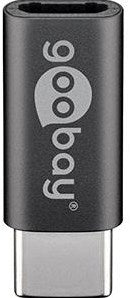 Enzo goobay usb-c naar usb-micro adapter zwart - 9550410