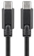 Enzo goobay usb-c - usb-c laadkabel 50cm zwart - 9550200