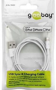 Load image into Gallery viewer, Enzo goobay usb-lightning laadkabel 1m wit - 9550380
