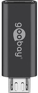 Enzo goobay usb-micro naar usb-c adapter zwart - 9550415