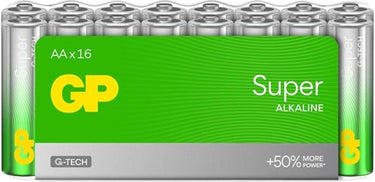 Super alkaline AA-batterijen 16PK