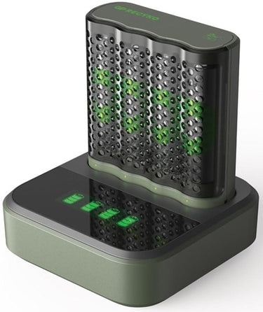Gp batterijlader usb 2h met 4x2600ma aa batterij + dock - 3503072