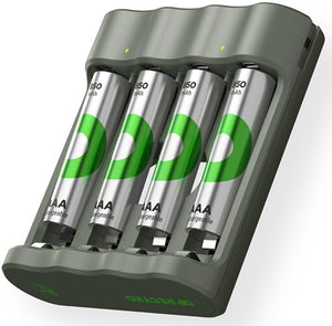 Gp batterijlader usb 3h met 4x850ma aaa batterij - 3503060