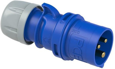 Gp cee 3p 32a 230v stekker blauw - 6313145