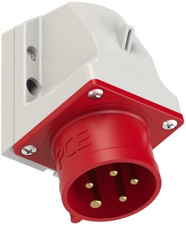 Gp cee 5p 16a 400v opbouw wcd rood met pennen - 6313159